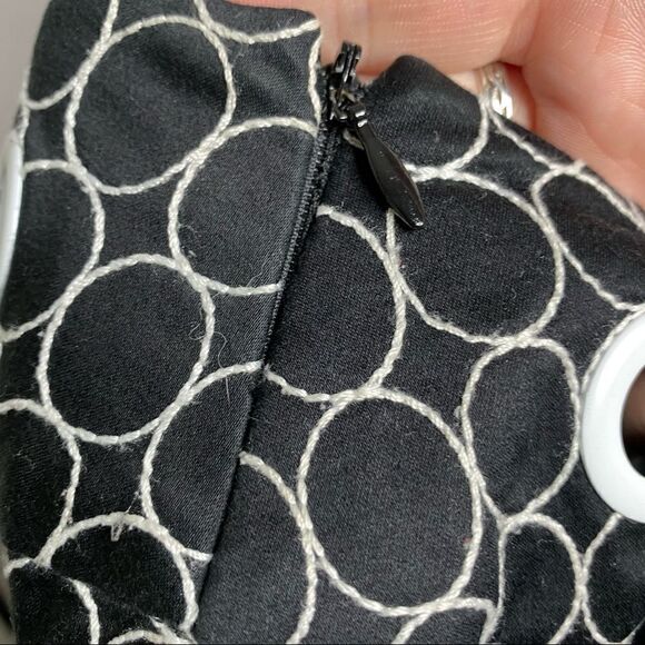 Carlisle Black Geometric A Line Skirt - Picture 3 of 4